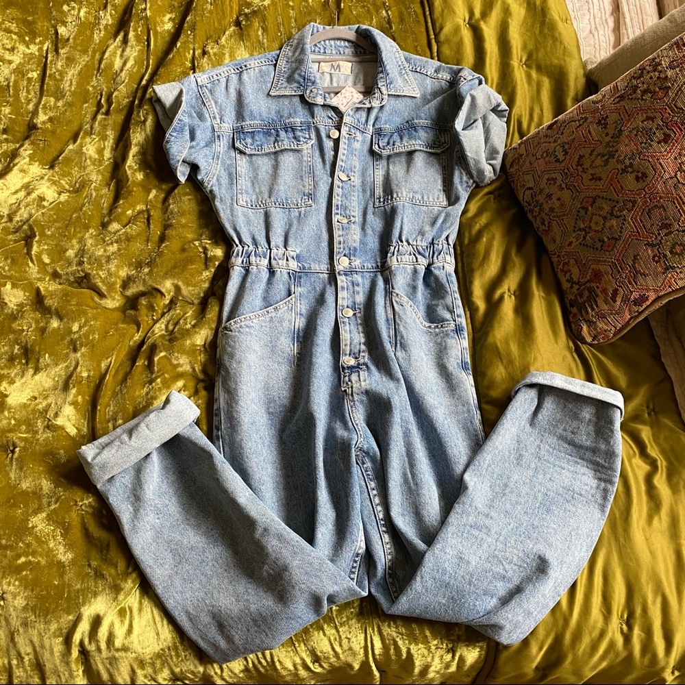 Free People Marci Denim Coveralls